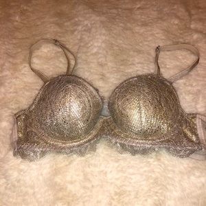 Gold Victoria’s Secret bra 32a